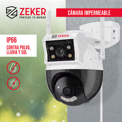 Camara de Seguridad Domo Zeker 4MP 5G Wifi Impermeable X3