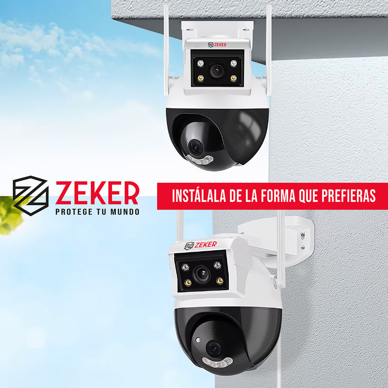 Camara de Seguridad Domo Zeker 4MP 5G Wifi Impermeable X2