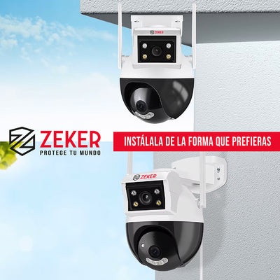 Camara de Seguridad Domo Zeker 4MP 5G Wifi Impermeable X3