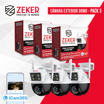 Camara de Seguridad Domo Zeker 4MP 5G Wifi Impermeable X3