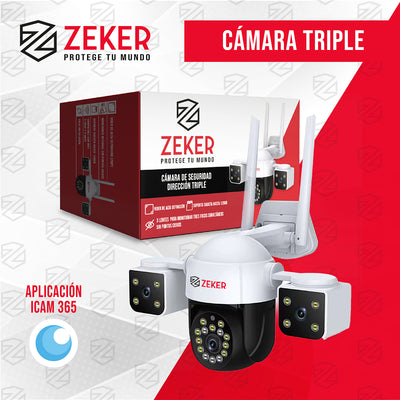 Camara De Seguridad Helicopter 6MP 5G Wifi Zeker Exterior