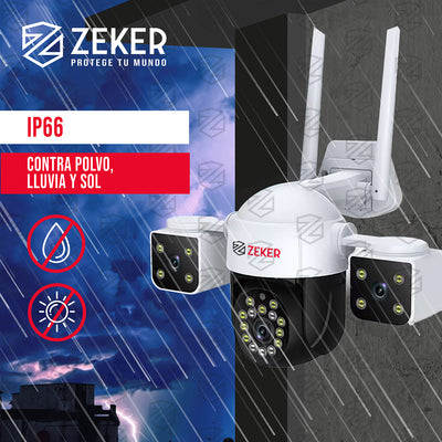 Camara De Seguridad Helicopter 6MP 5G Wifi Zeker Exterior