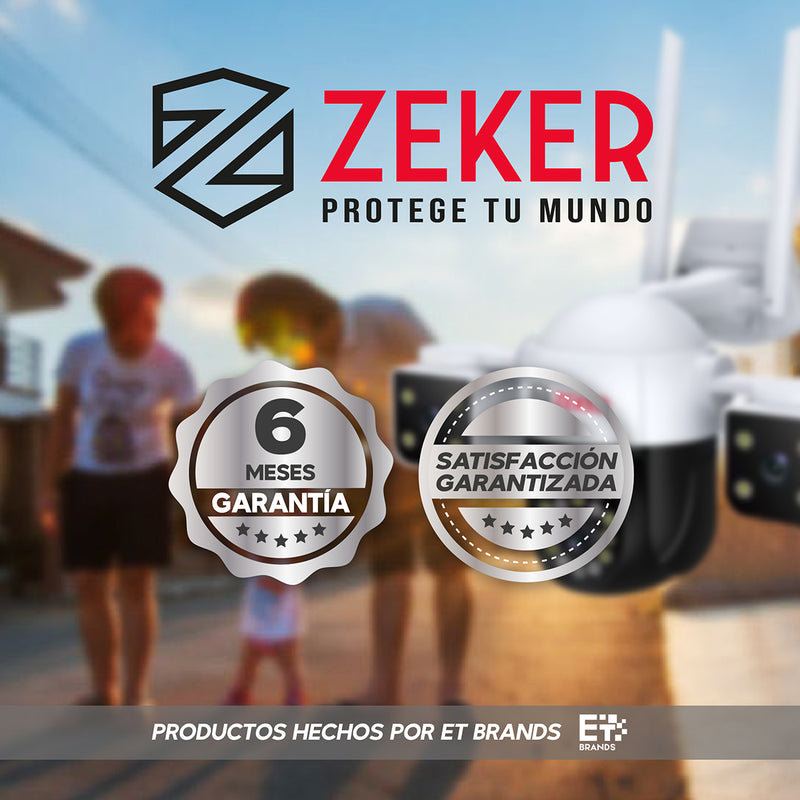 Camara De Seguridad Helicopter Zeker 6MP 5G Wifi Exterior X2