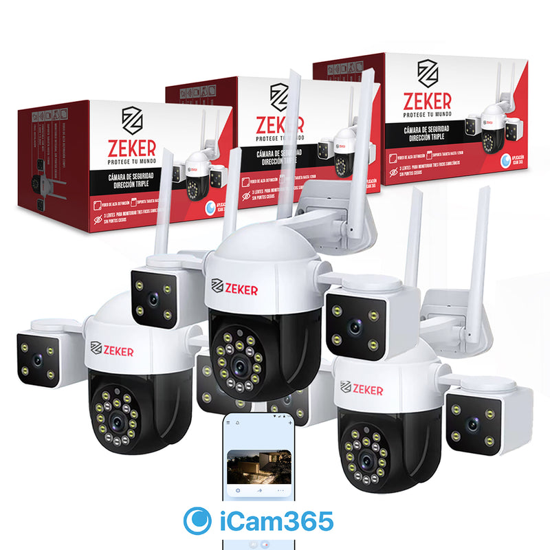 Camara De Seguridad Helicopter 6MP 5G Wifi Zeker Exterior x3