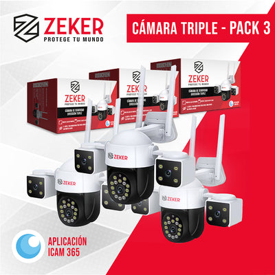 Camara De Seguridad Helicopter 6MP 5G Wifi Zeker Exterior x3