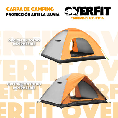 Carpa De Camping 4 Personas Iglu Overfit Impermeable 500mm Tienda de Campaña Para Acampar  2.2 x 1.4 x 2.5 Metros