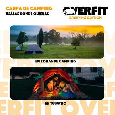 Carpa De Camping 4 Personas Iglu Overfit Impermeable 500mm Tienda de Campaña Para Acampar  2.2 x 1.4 x 2.5 Metros