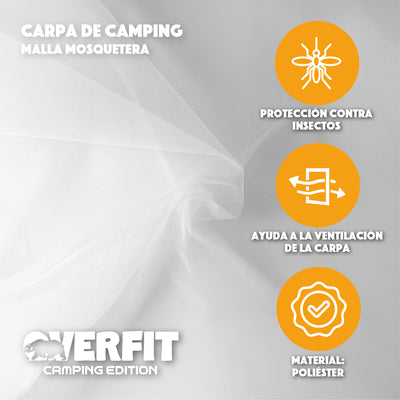 Carpa De Camping 6 Personas Telescopica Overfit Impermeable 500mm Tienda De Campaña Para Acampar 3 X 3 X 2 Metros