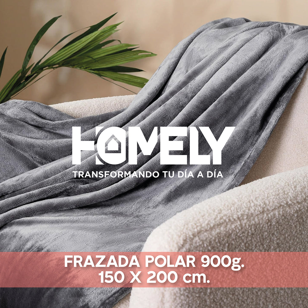 Frazada Polar Termica 2 Plazas Homely Manta 150x200cm Azul