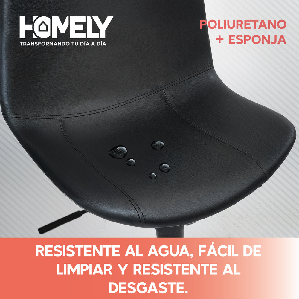Taburete Silla De Bar Homely Altura Regulable Cocina 80cm