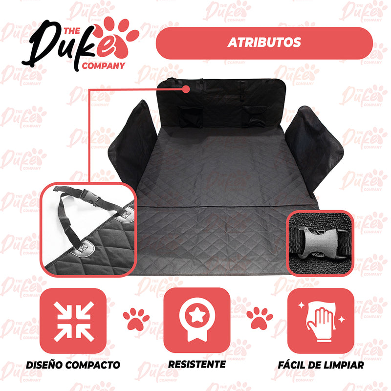 Funda Cobertor Maletero Auto Para Mascotas Duke Asiento