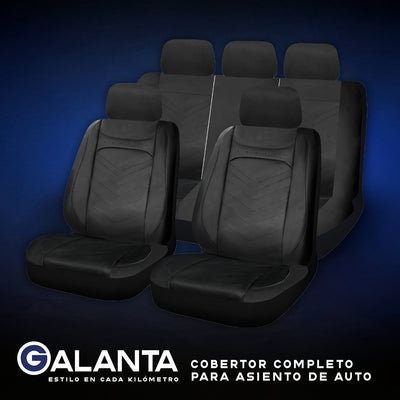 Funda Cubre Asiento Galanta Luxury negro 4.8mm 18D foam