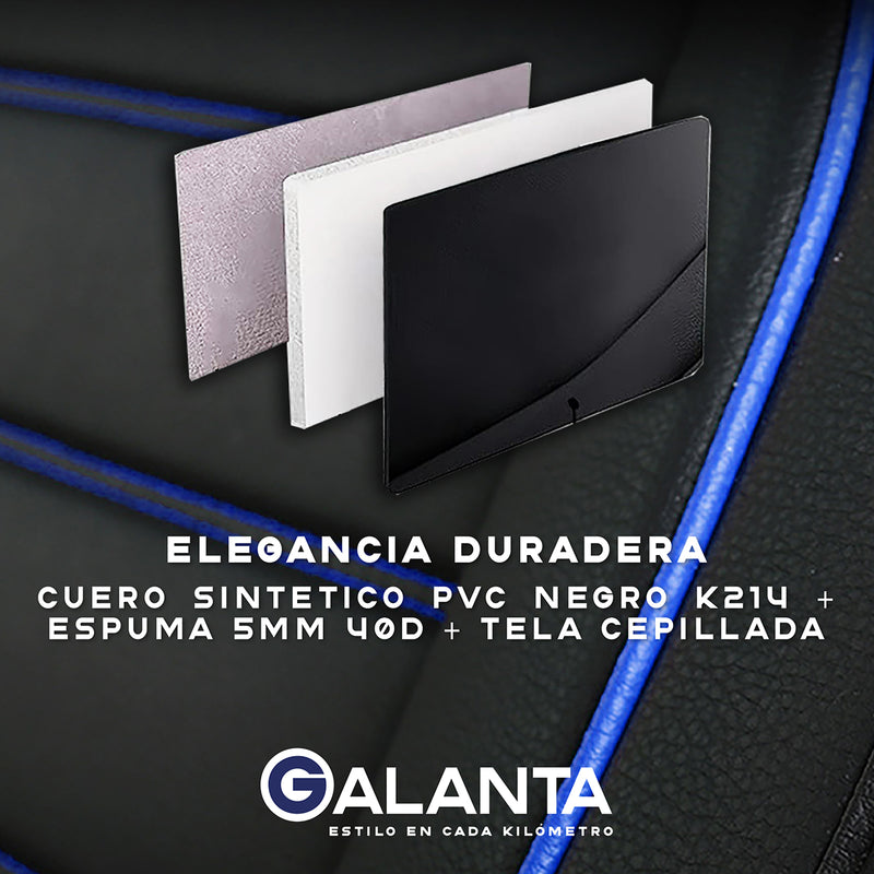 Funda Cubre Asiento Galanta Eco cuero Set 5 Asientos Luxury