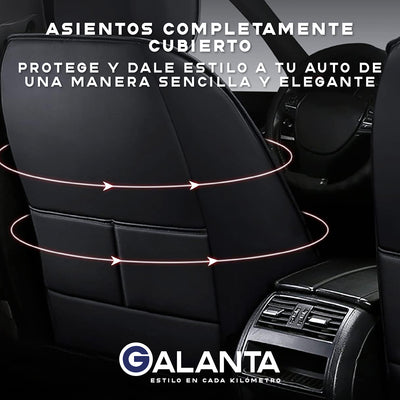 Funda Cubre Asiento Galanta Eco cuero Set 5 Asientos Luxury