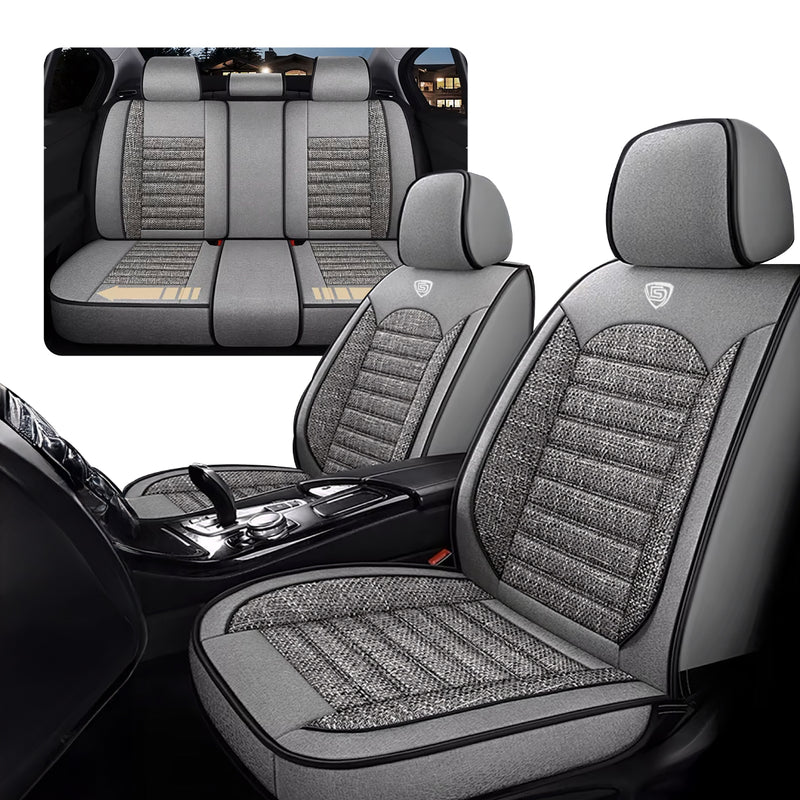 Funda Cubre Asiento Lino PU Galanta Set 5 Asientos Luxury