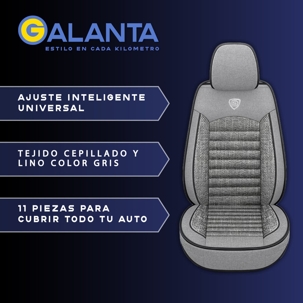 Fundas de Asiento Lino PU (Set 5 Asientos)