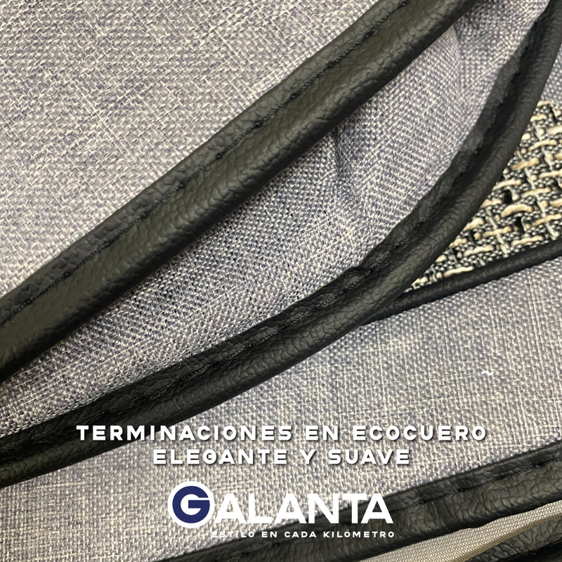 Funda Cubre Asiento Lino PU Galanta Set 5 Asientos Luxury