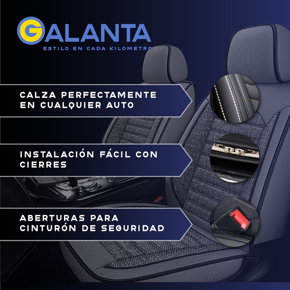 Fundas de Asiento Lino PU (Set 5 Asientos)