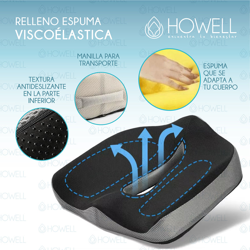 Cojin Ortopedico De Asiento Howell