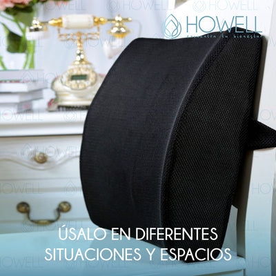 Cojín Lumbar Ortopédico Para Espalda Howell Soporte Dorsal