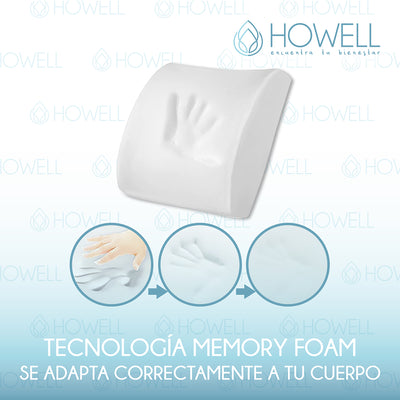 Cojín Lumbar Ortopédico Para Espalda Howell Soporte Dorsal