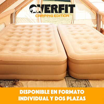 Colchón Inflable Electrico 2 Plazas Overfit Bomba Portatil