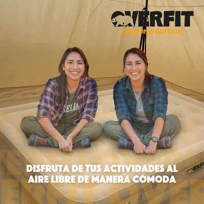 Colchón Inflable Electrico 2 Plazas Overfit Bomba Portatil