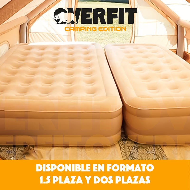 Colchon Inflable Electrico 1.5 Plaza Overfit Bomba Portatil