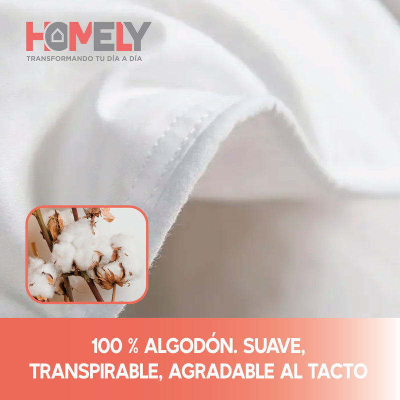 Cubrecama Cobertor 1.5 Plazas 90% Pluma Pecho Ganso Homely