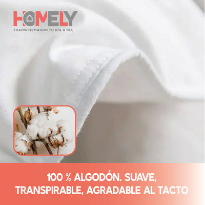 Cubrecama Cobertor 1.5 Plazas 90% Pluma Pecho Ganso Homely