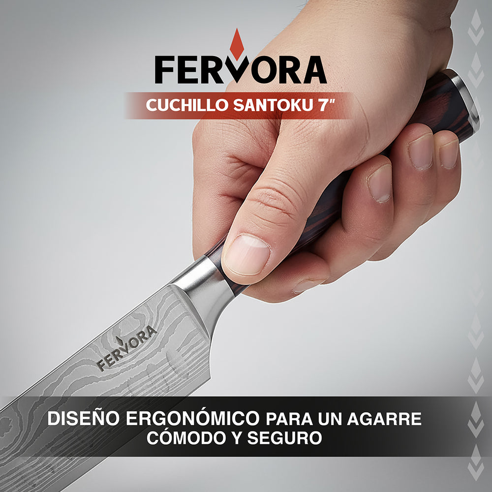 Cuchillo Santoku 18 cm Acero Inoxidable