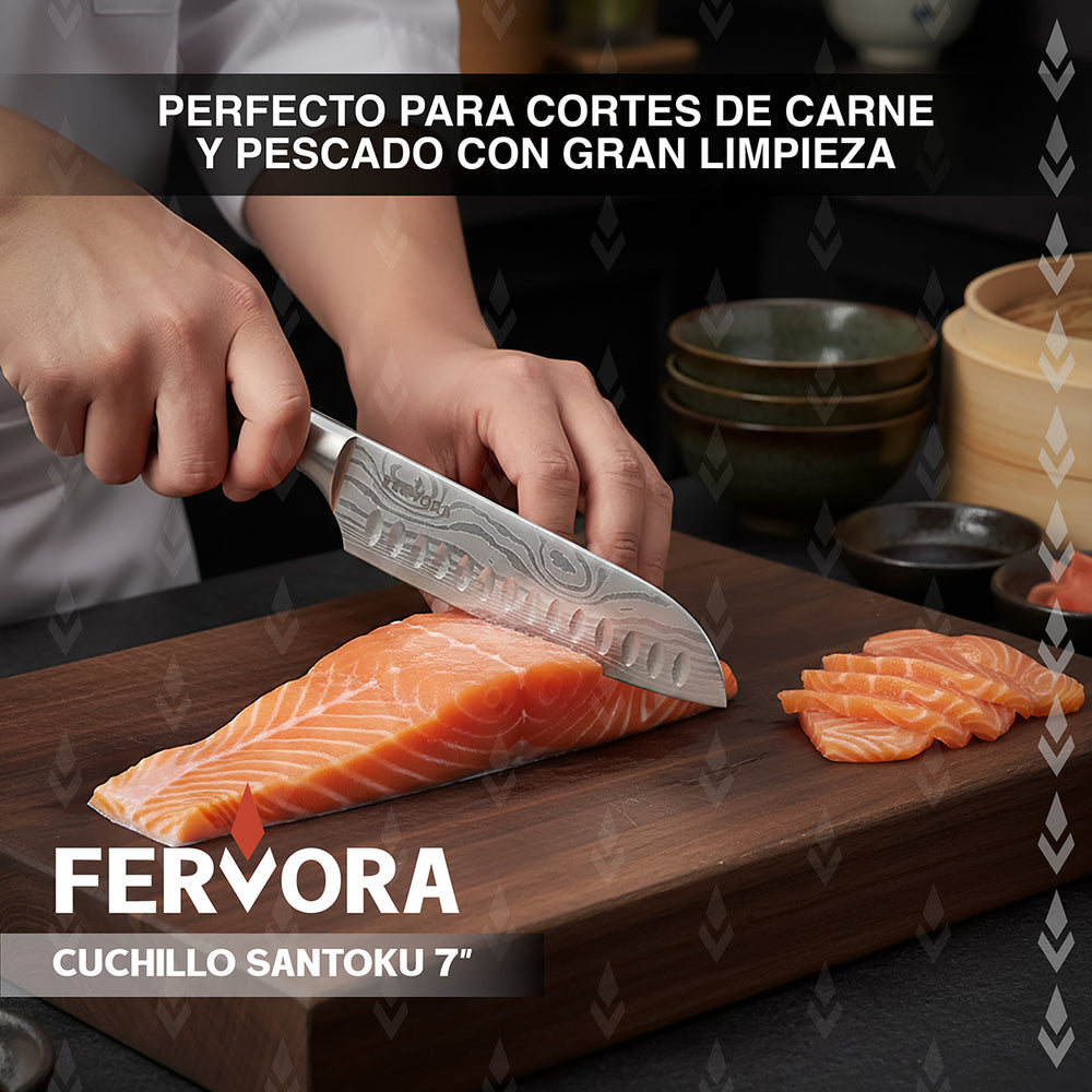 Cuchillo Santoku 18 cm Acero Inoxidable