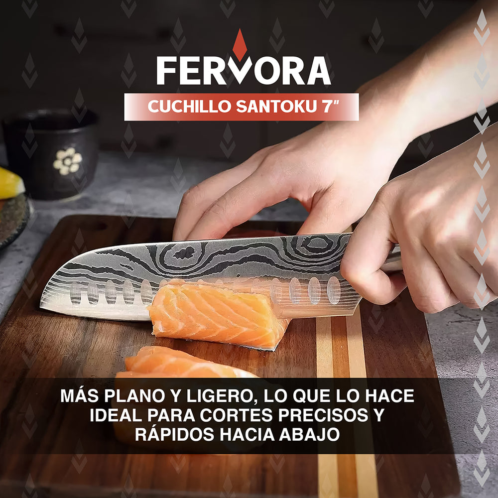 Cuchillo Santoku 18 cm Acero Inoxidable