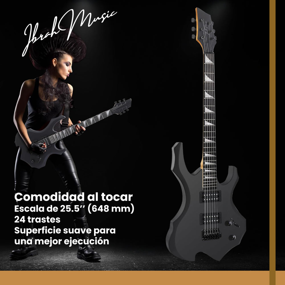 Guitarra Electrica BG 39" Ibrah Music + Amplificador 20 W