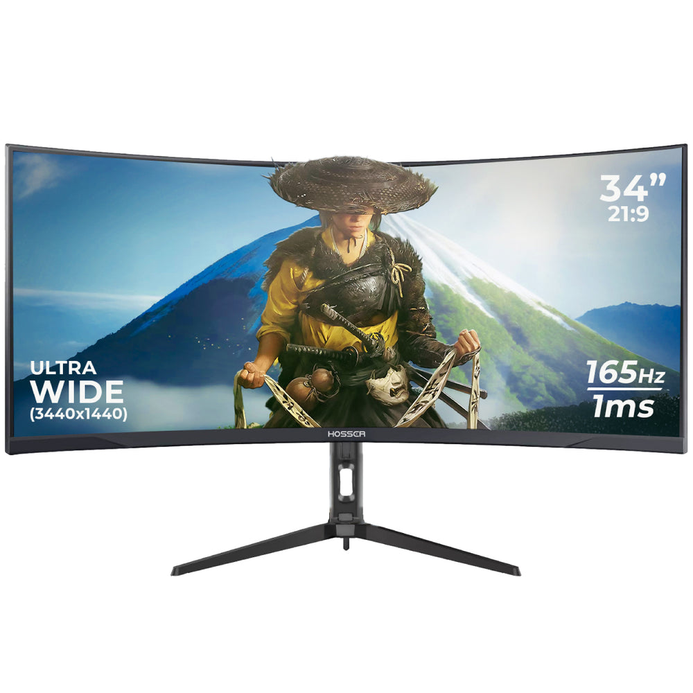 Monitor PC Gamer Curvo 34" UltraWide Hosser 165Hz Gaming 1ms