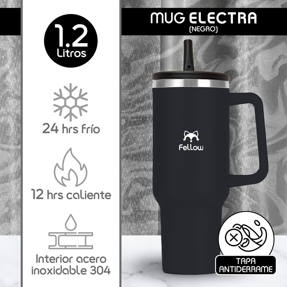 Vaso Térmico 1.2L Electra By Fellow Mug Tumblr Bombilla