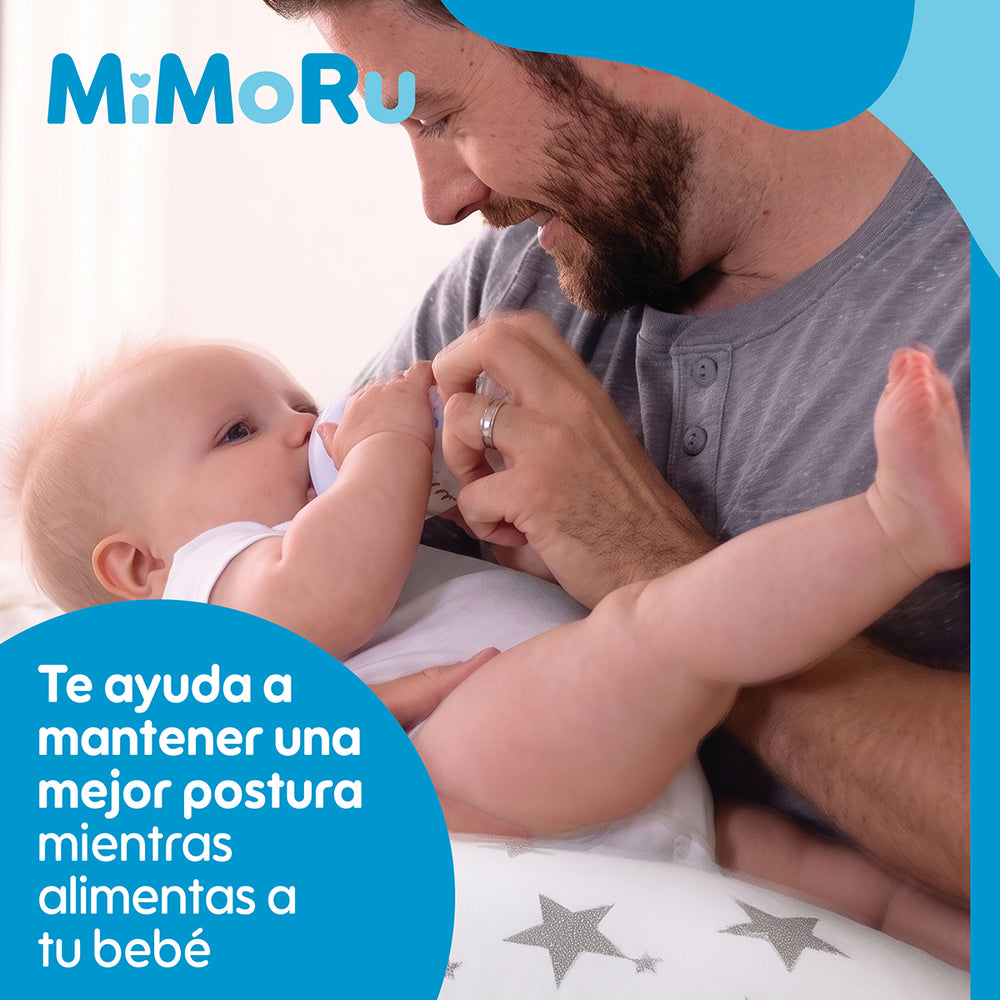 Almohadilla cojin de lactancia para bebe diseño estrellas