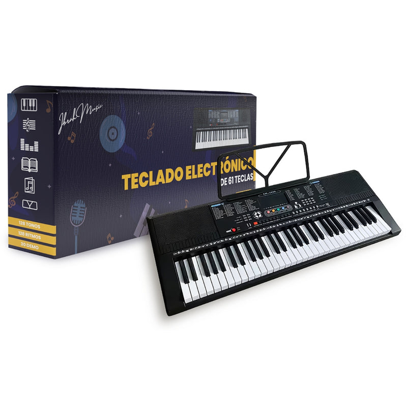 Piano Eléctrico Yongmei 61 Teclas IB-2800 Teclado Musical USB