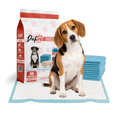 Sabanillas Para Perros 60 x 60 Duke Training Pad pack 30 U