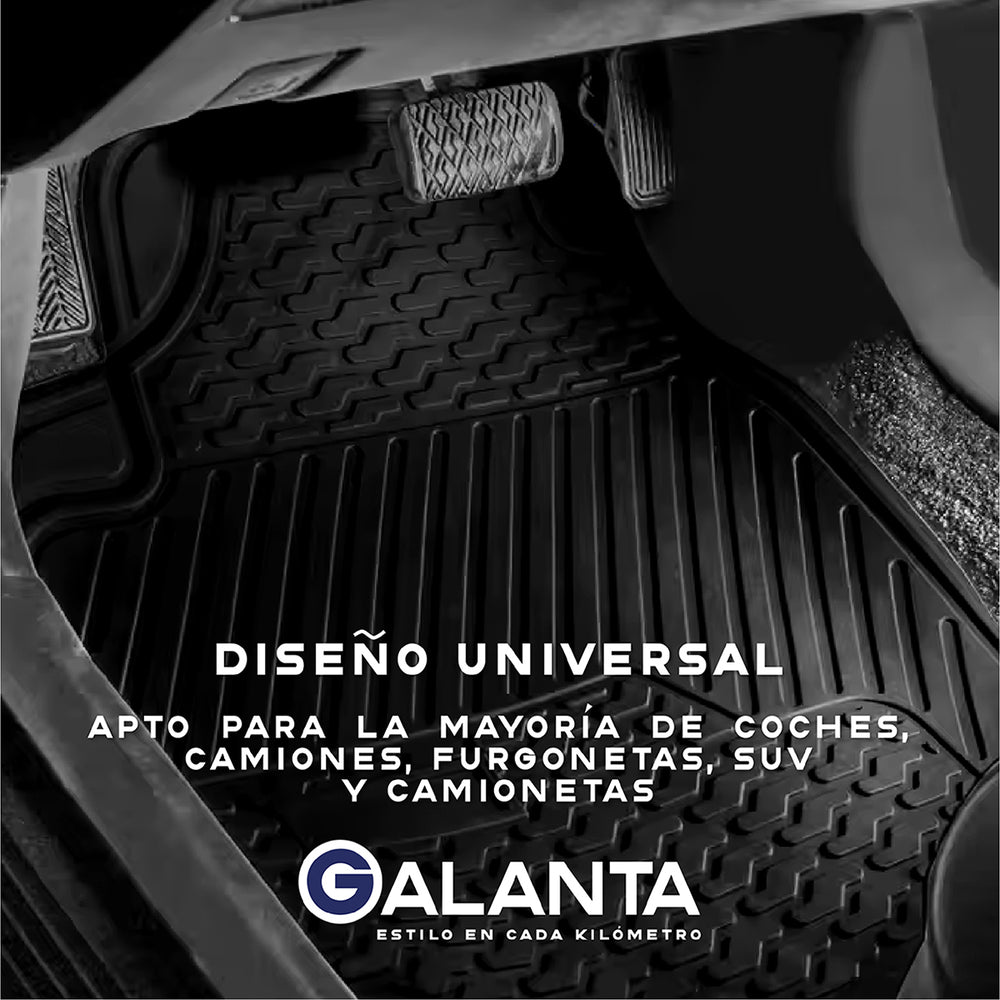 Piso de Goma Auto Suv 3 Alfombra Galanta Universal Ajustable