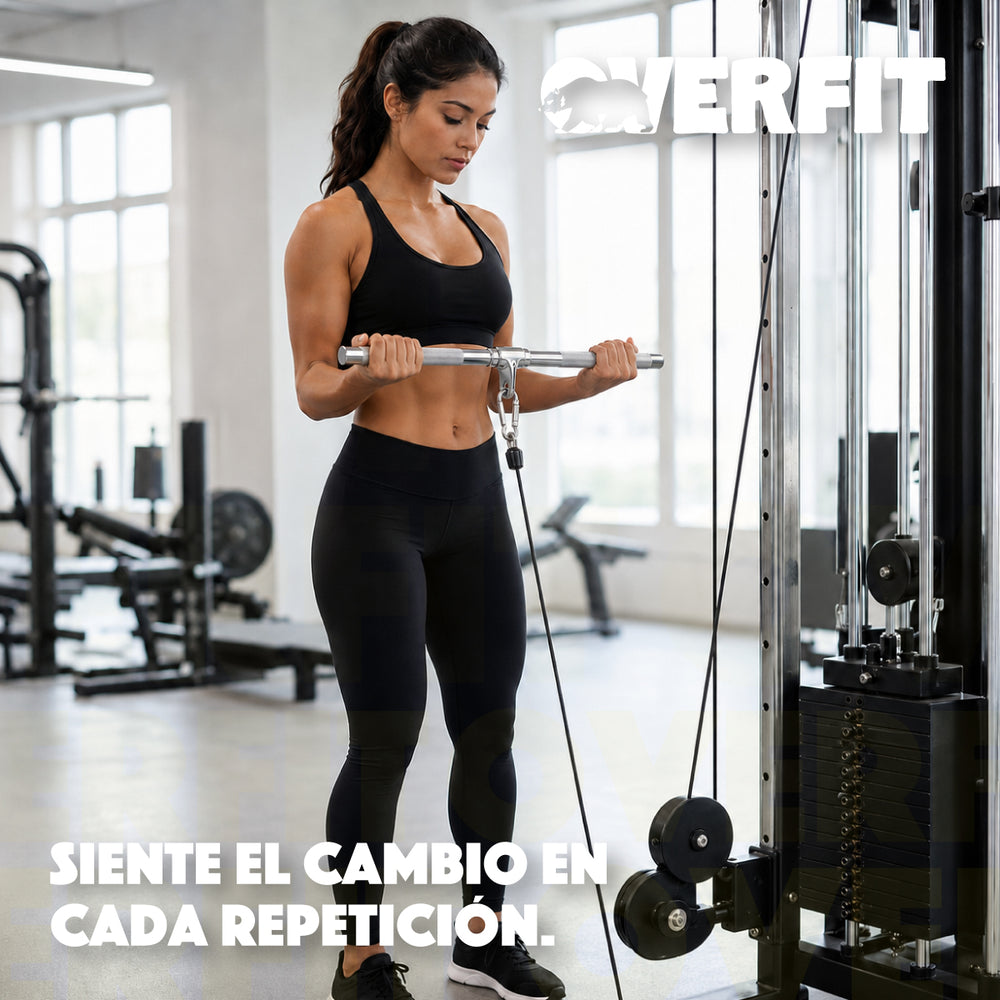 Agarre Recto Ergonomico Pro Overfit Entrenamiento Polea
