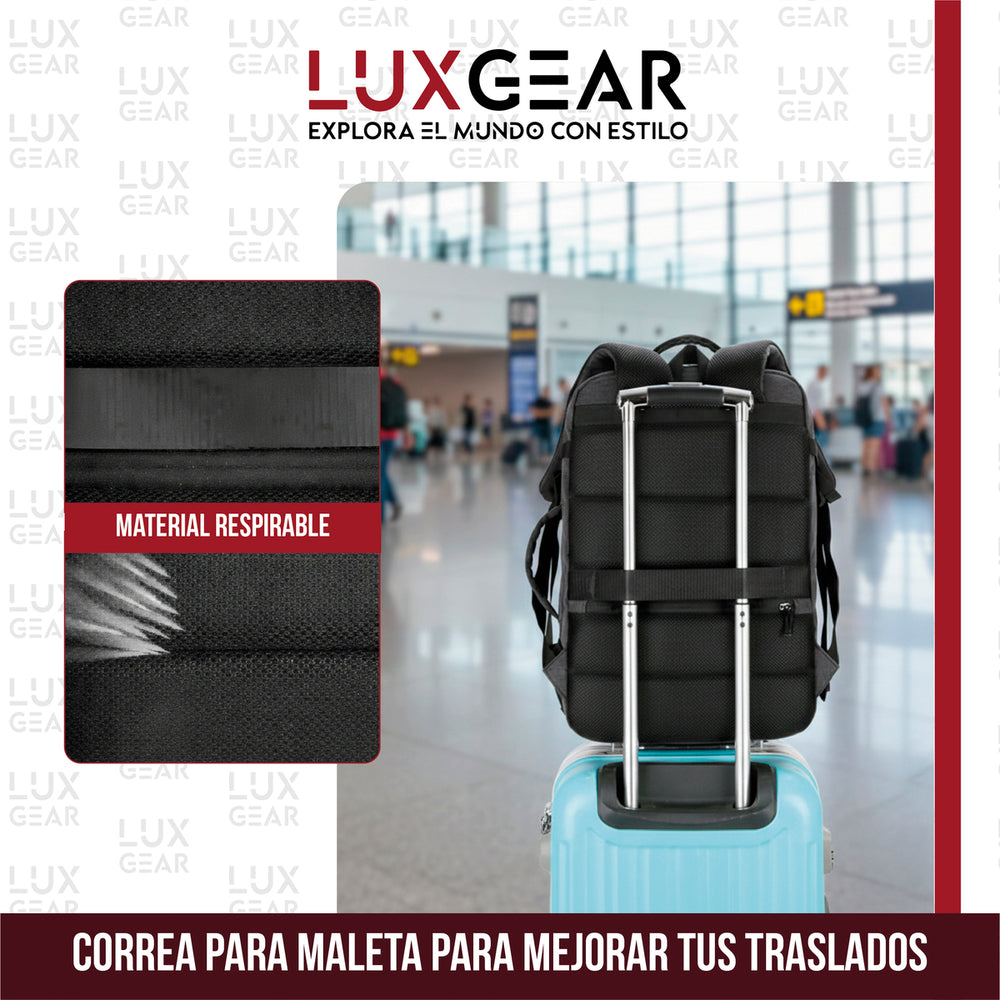 Mochila De Viaje 900D Luxgear Notebook Cabina 28 Litros