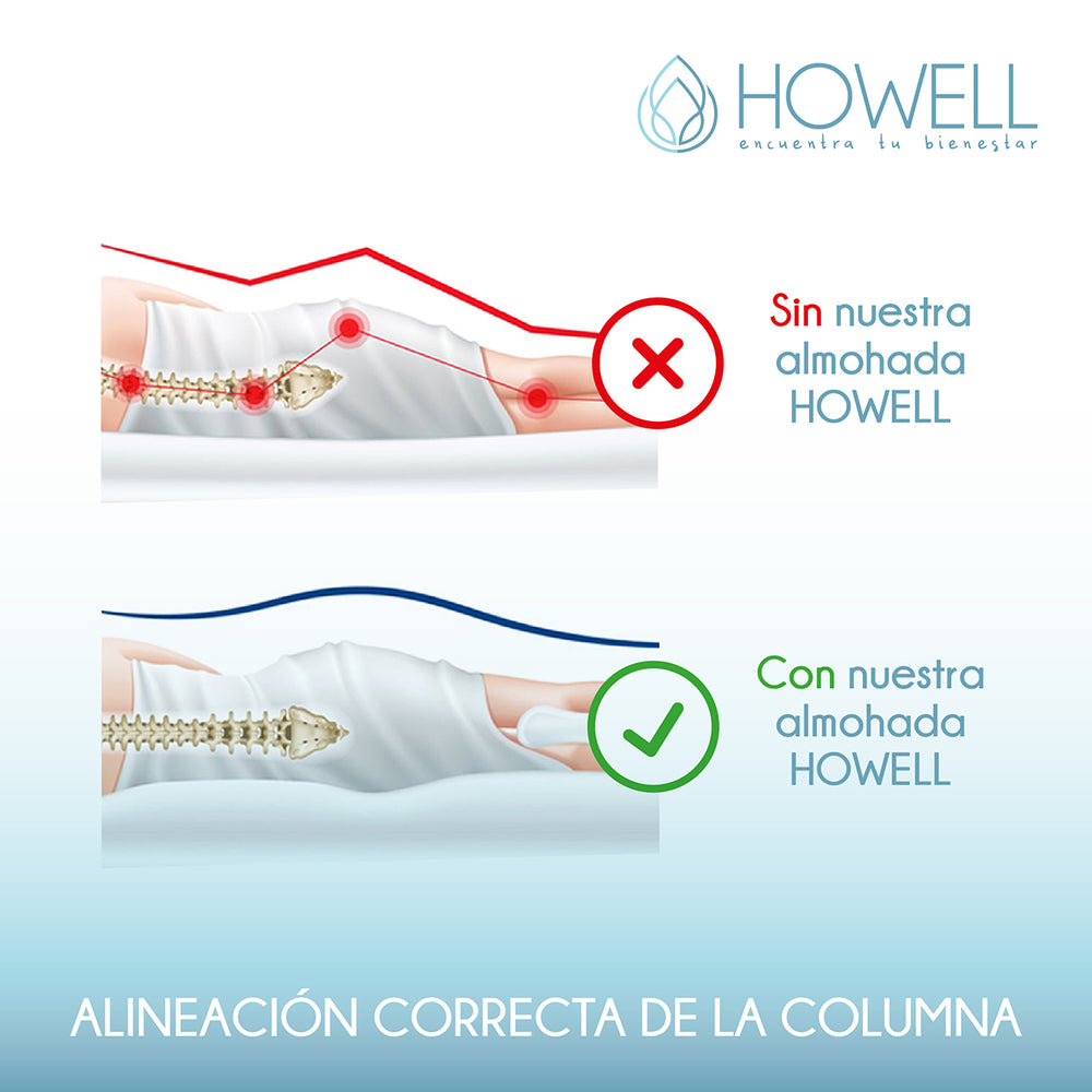Pack X2 Almohada Memory Para Piernas Cojín Ortopédico Memory
