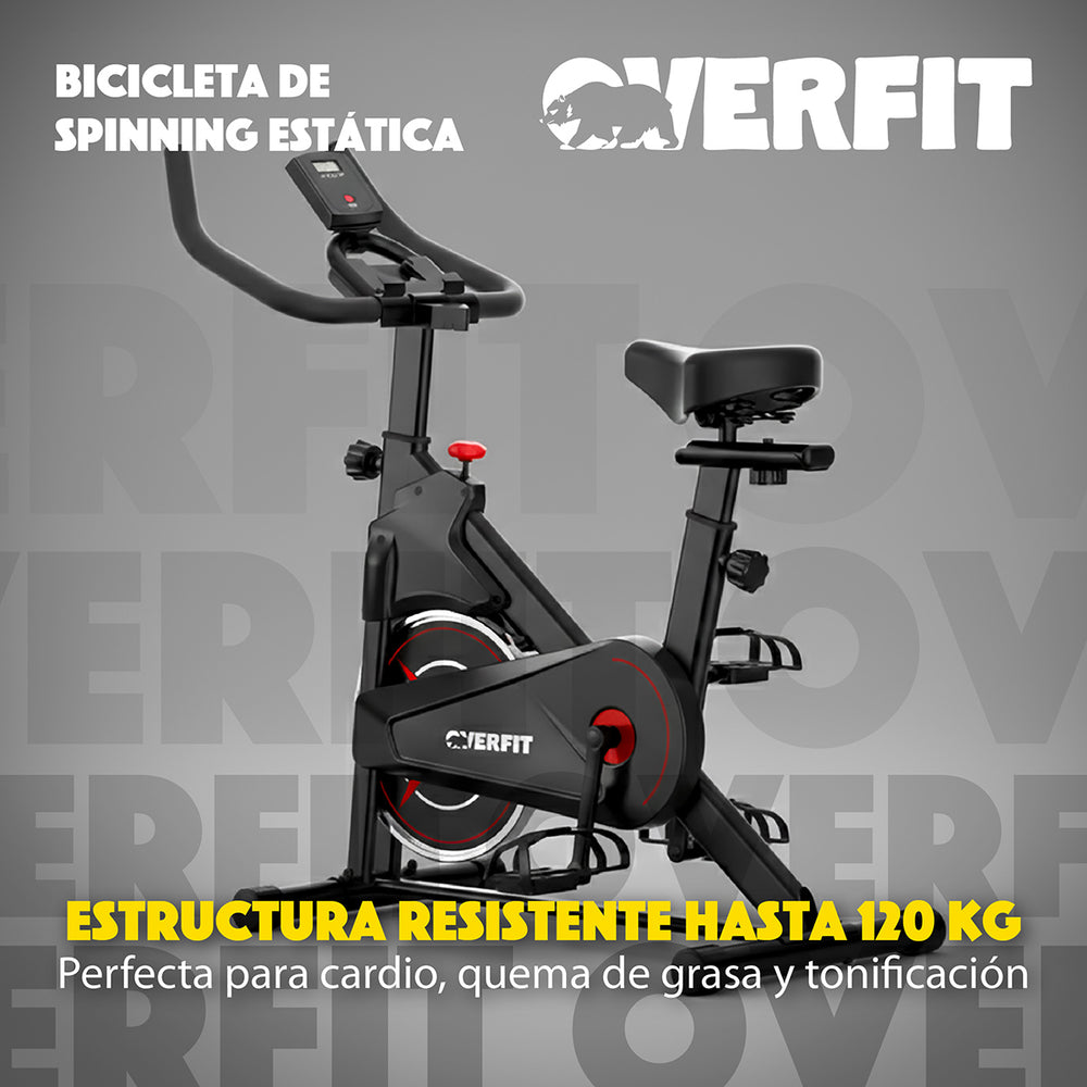 Bicicleta de Spinning Pro Overfit Estatica Fitness Gym 4 kg
