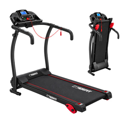 Trotadora 1 Hp Overfit Plegable 12Km 3 niveles Inclinacion