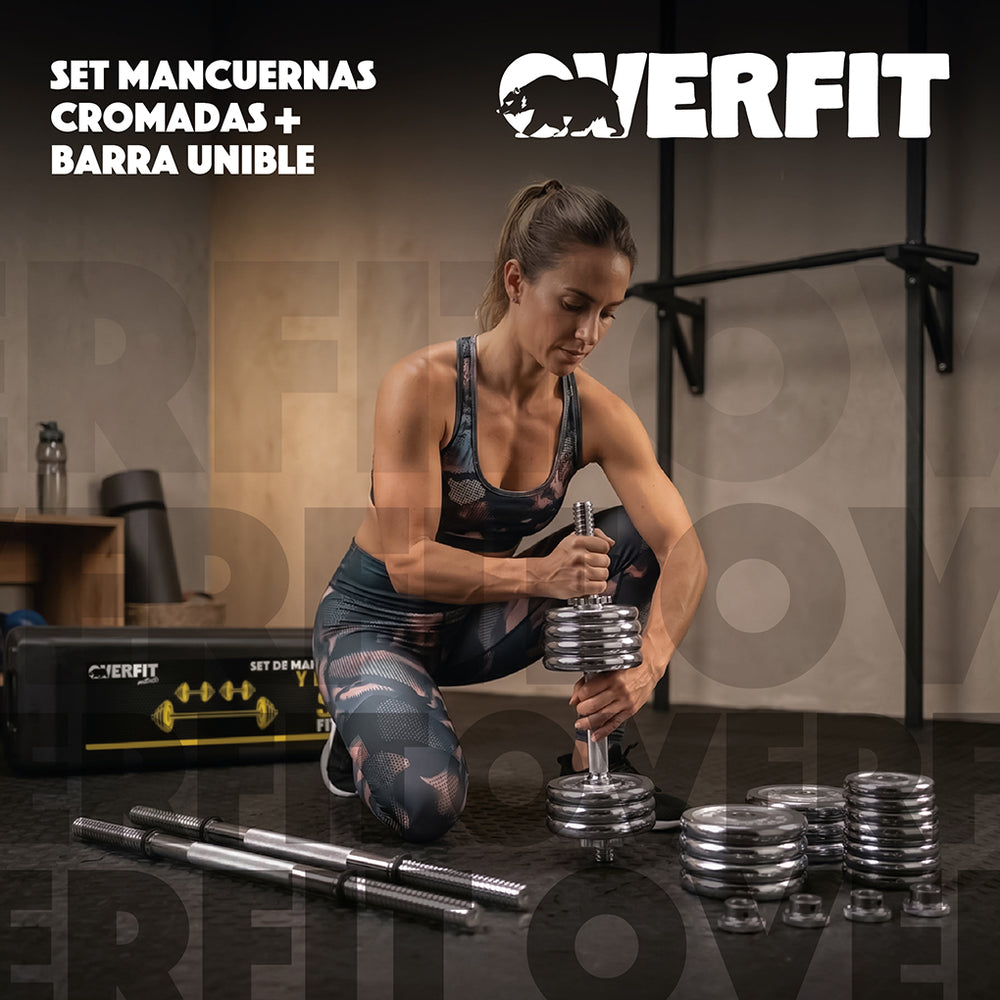 Set Mancuernas 50kg Fitness Pesas Peso Regulable