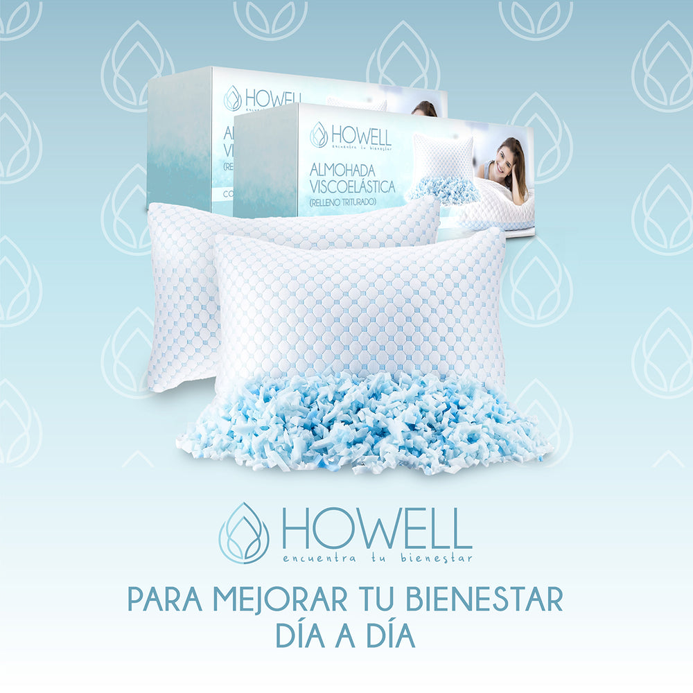 Almohada Cervical Cloudfeel Visco Howell Ortopedica Bambu X2