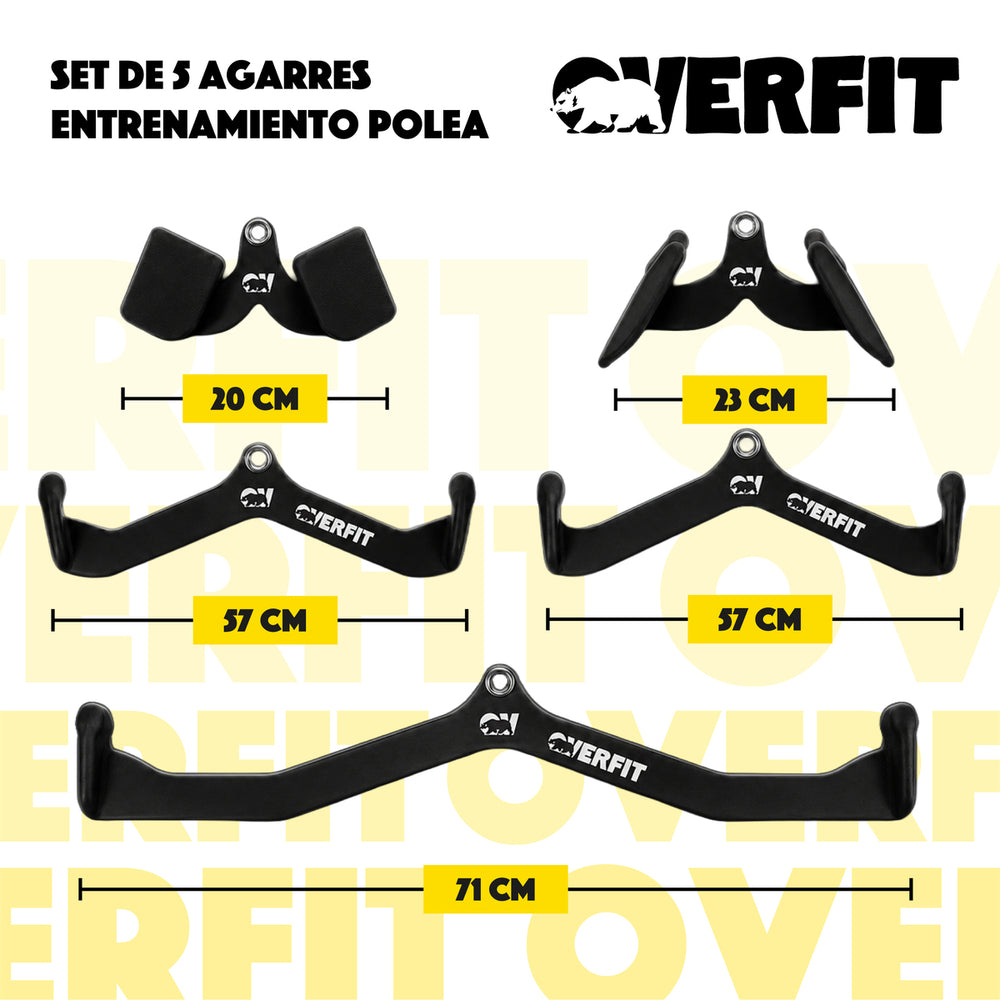 Set De 5 Agarres Ergonomicos Pro Overfit - Imagen 3