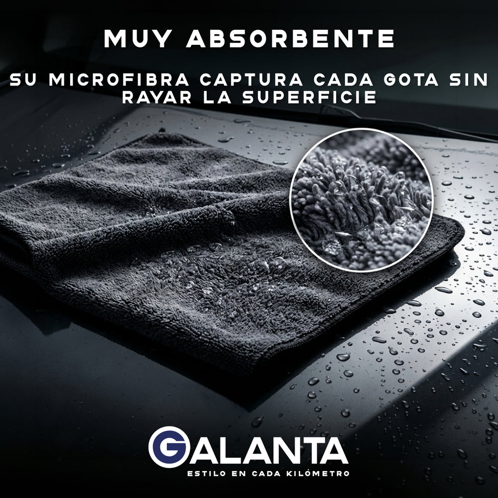 Paño De Microfibra Para Autos Galanta Toalla Secado 1200 GSM Limpieza Profesional Ultra Absorbente - Default Title