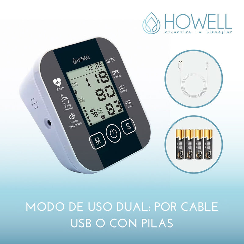 Tensiómetro Toma Presión Digital Recargable Howell T-300